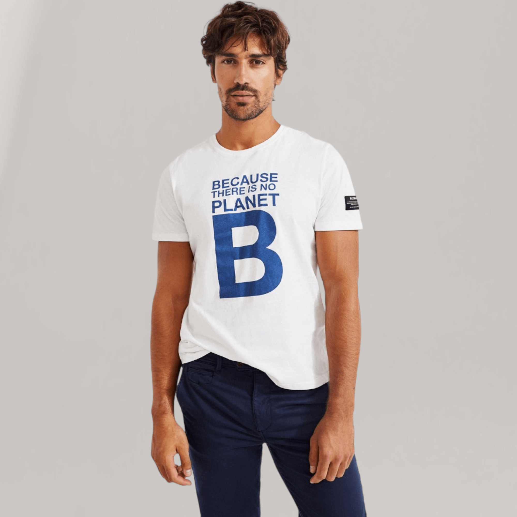 Natal Great 'B' T-Shirt - White | Men's | MEN'S CLOTHING | Ecoalf | ALLTRUEIST
