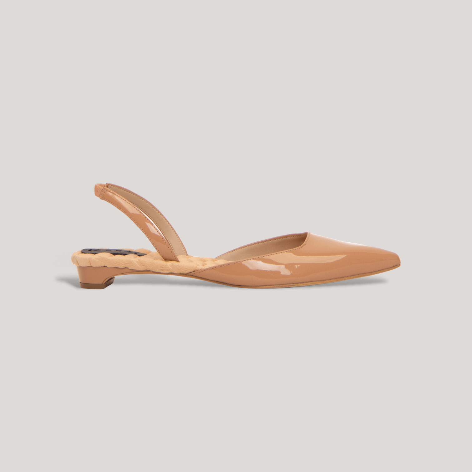 JACKIE Nude Vegan Patent Slingback Flats – allTRUEist
