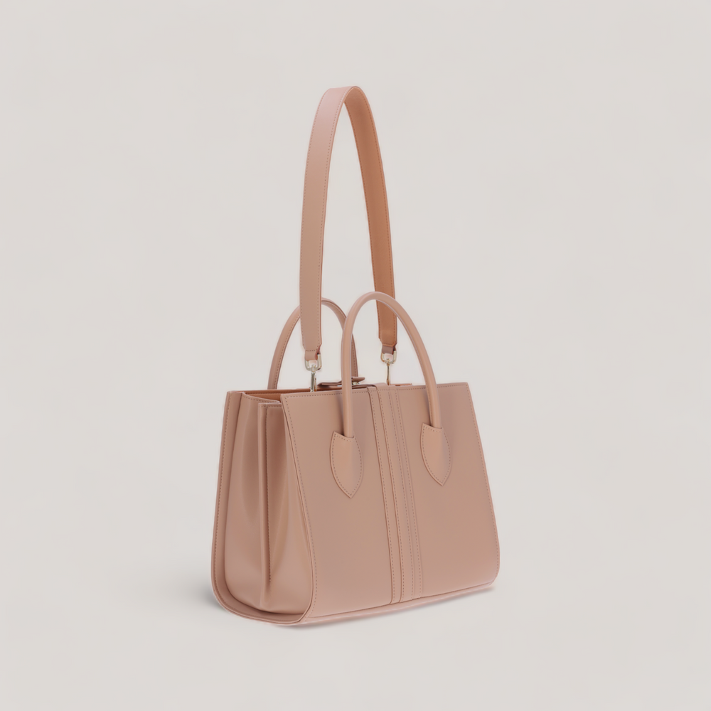 1.6.1 Maxi - Tote Shoulder Bag -Nude Corn Leather | Vegan Handbags | By Alexandra K.. Available at ALLTRUEIST