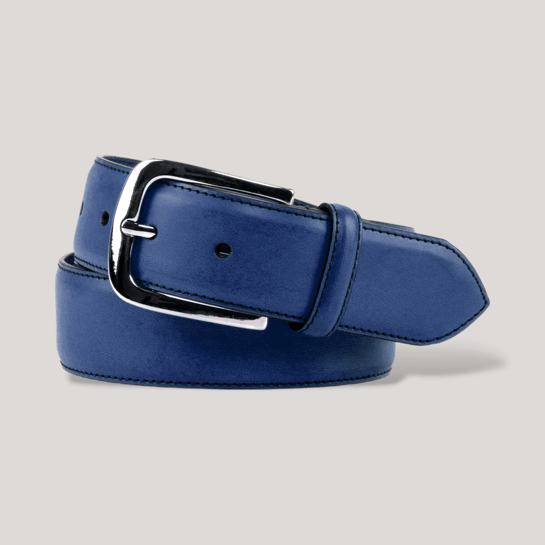LUMEN - Ultramarine Blue Vegan Belt - Silver | Made To Order | Sustainable Belts | ALLTRUEIST