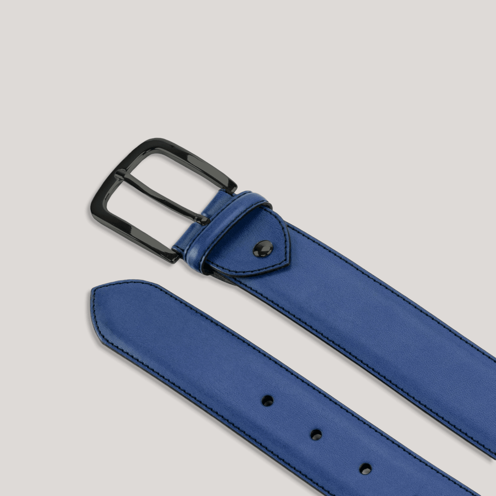 LUMEN - Ultramarine Blue Vegan Belt - Graphite | Made To Order | Sustainable Belts | ALLTRUEIST