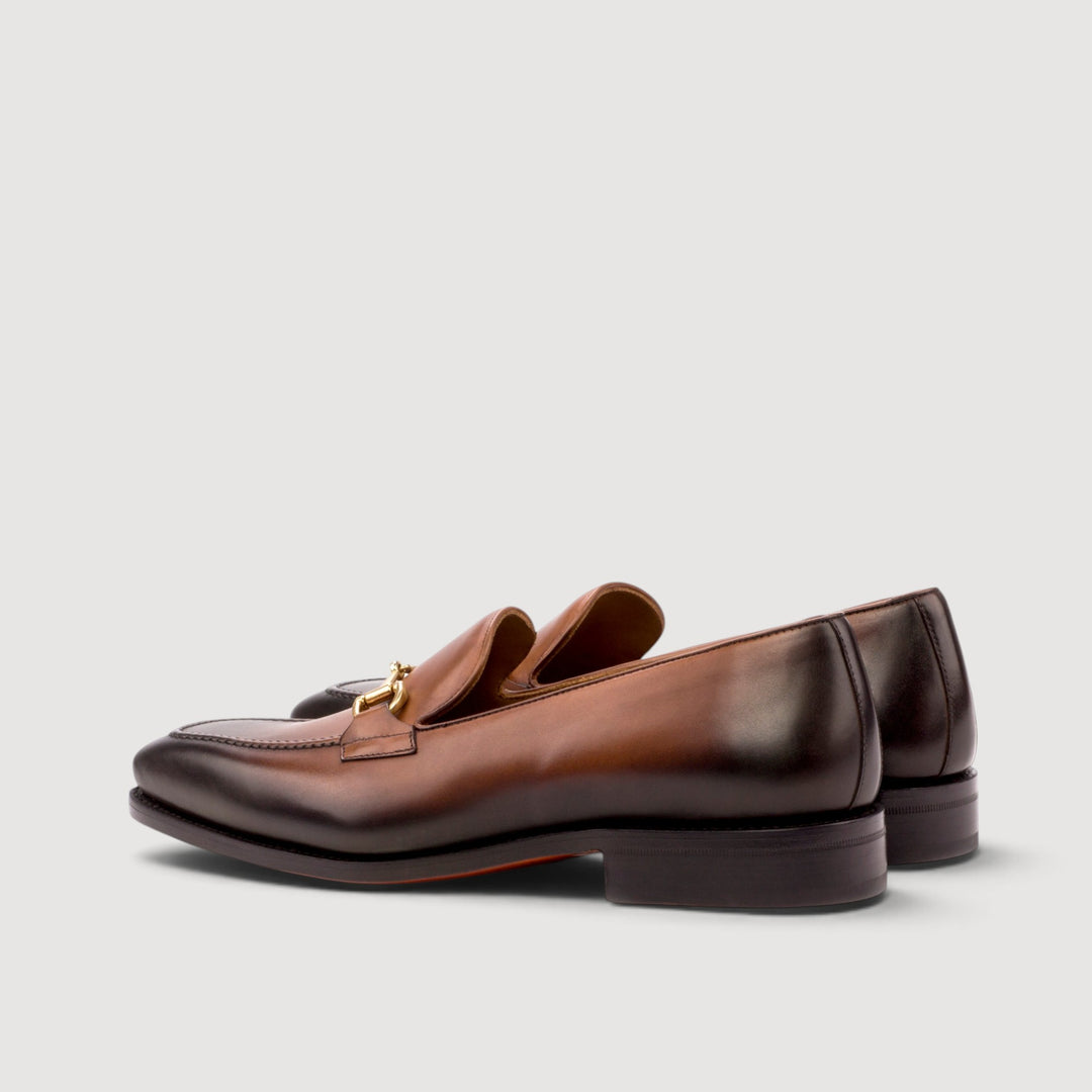 Horsebit Loafers - Brown - Hand-Painted Leather | Goodyear Welt