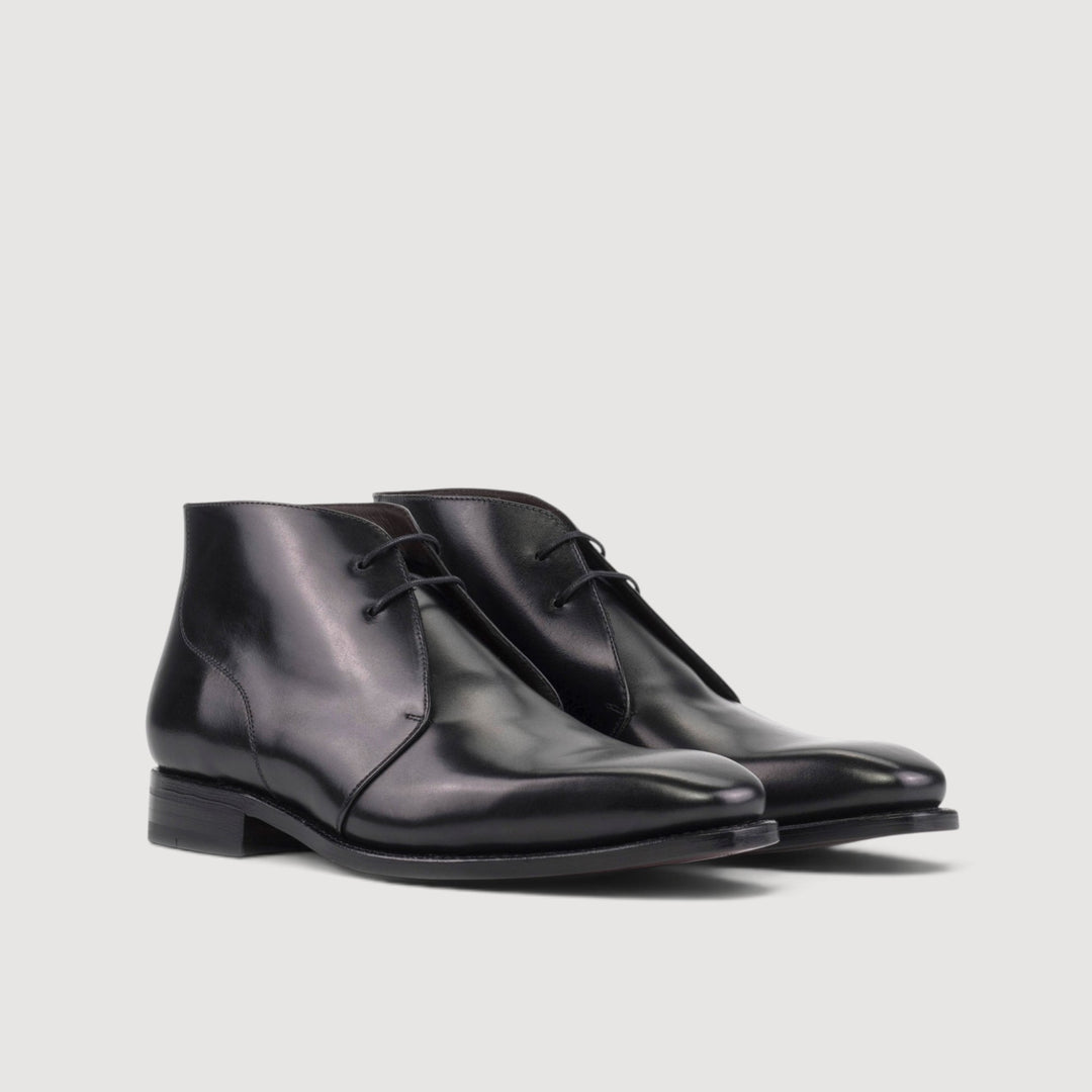 Chukka Boots - Black - Box Calf | Goodyear Welt