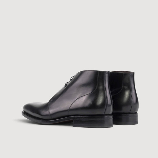 Chukka Boots - Black - Box Calf | Goodyear Welt