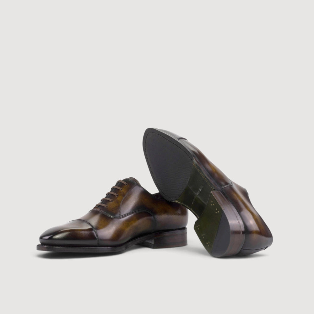 Cap-Toe Oxford Shoes - Tobacco - Museum Patina | Goodyear Welt