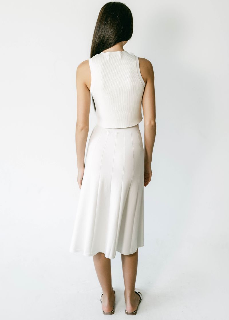 MONICA | Ecoviscose - Variegated Midi Flared Skirt