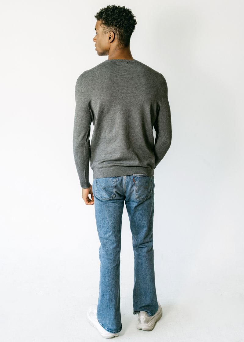 CALEB | Ecoviscose Long Sleeve Crew-Neck Sweater
