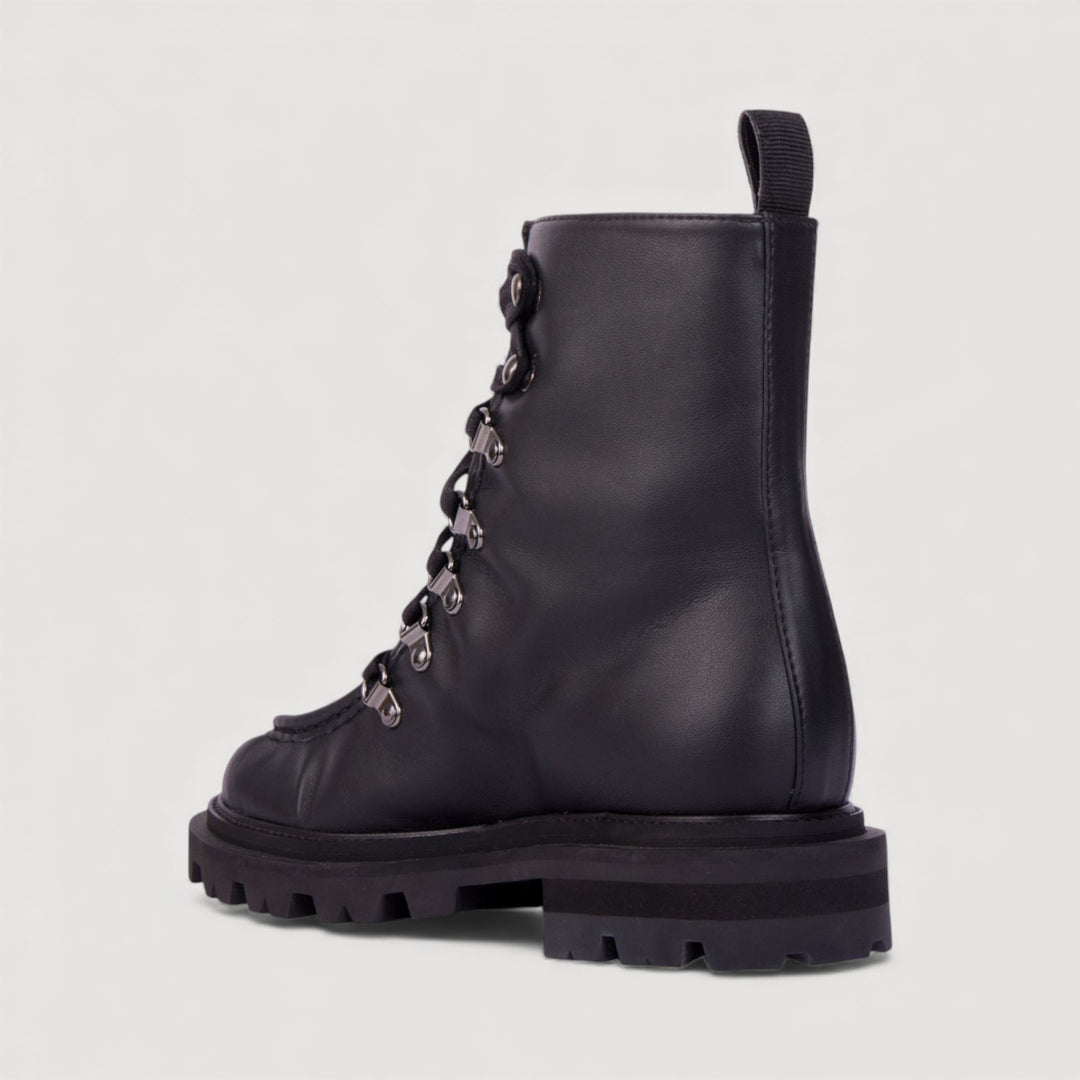 AMALIA | Black - Lace-up Boots