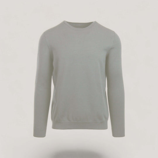 CALEB | Long Sleeve Crew-Neck Sweater | COLOR: CEMENT |3D Knitted by ALLTRUEIST