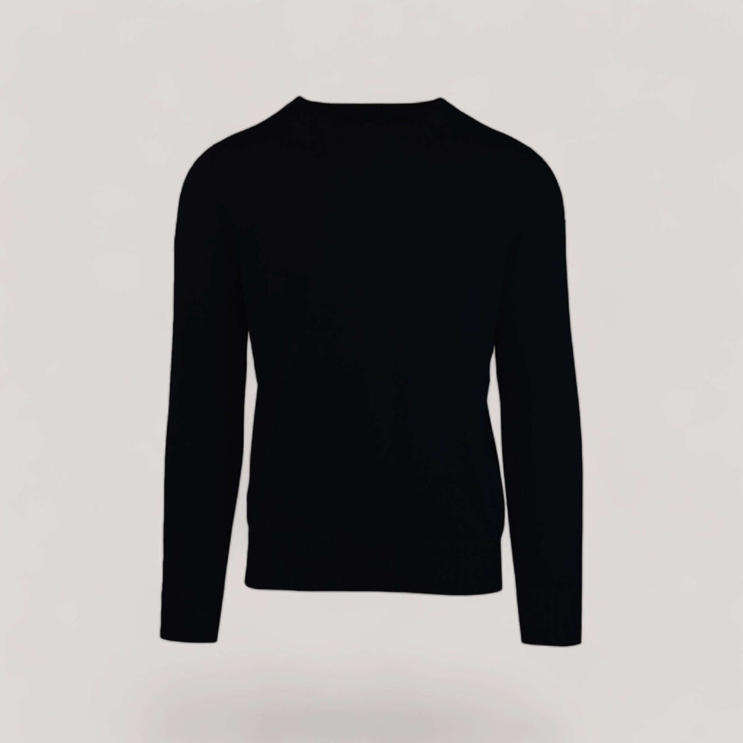 CAL | Egyptian Cotton Long Sleeve Crewneck Sweater | COLOR: MARINE |3D Knitted by ALLTRUEIST