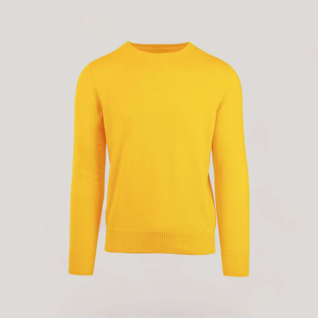 CAL | Egyptian Cotton Long Sleeve Crewneck Sweater | COLOR: TUORLO |3D Knitted by ALLTRUEIST