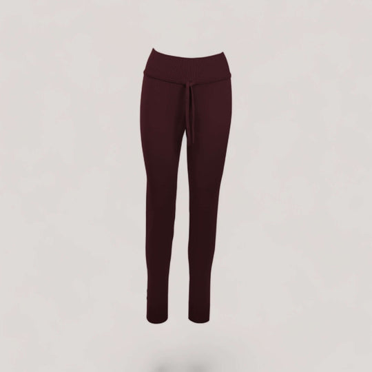 CHARLOTTE | High-Waisted Drawstring Sweatpants | COLOR: BORDEAUX, CHARCOAL, BLACK, MAGENTA, PEACOCK, NAVY, SLATE GREY, LIGHT HEATHER GREY, PEACH, LODEN, CRIMSON, LIGHT BLUE, CEMENT, IVORY, WHITE |3D Knitted by ALLTRUEIST