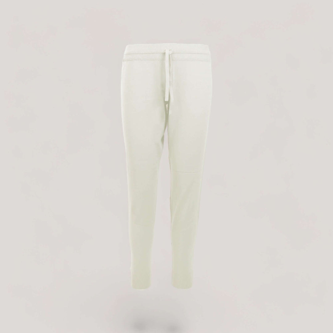 CHELSEA | Lounge Drawstring Joggers | COLOR: IVORY |3D Knitted by ALLTRUEIST