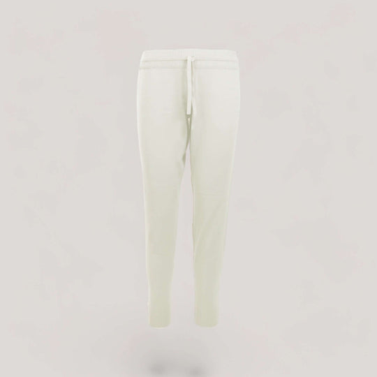 CHELSEA | Lounge Drawstring Joggers | COLOR: IVORY |3D Knitted by ALLTRUEIST