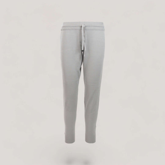 CHELSEA | Lounge Drawstring Joggers | COLOR: LIGHT HEATHER GREY |3D Knitted by ALLTRUEIST