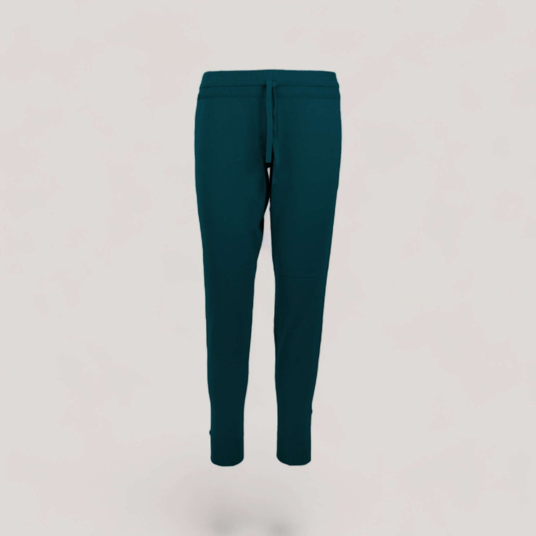 CHELSEA | Lounge Drawstring Joggers | COLOR: PEACOCK |3D Knitted by ALLTRUEIST