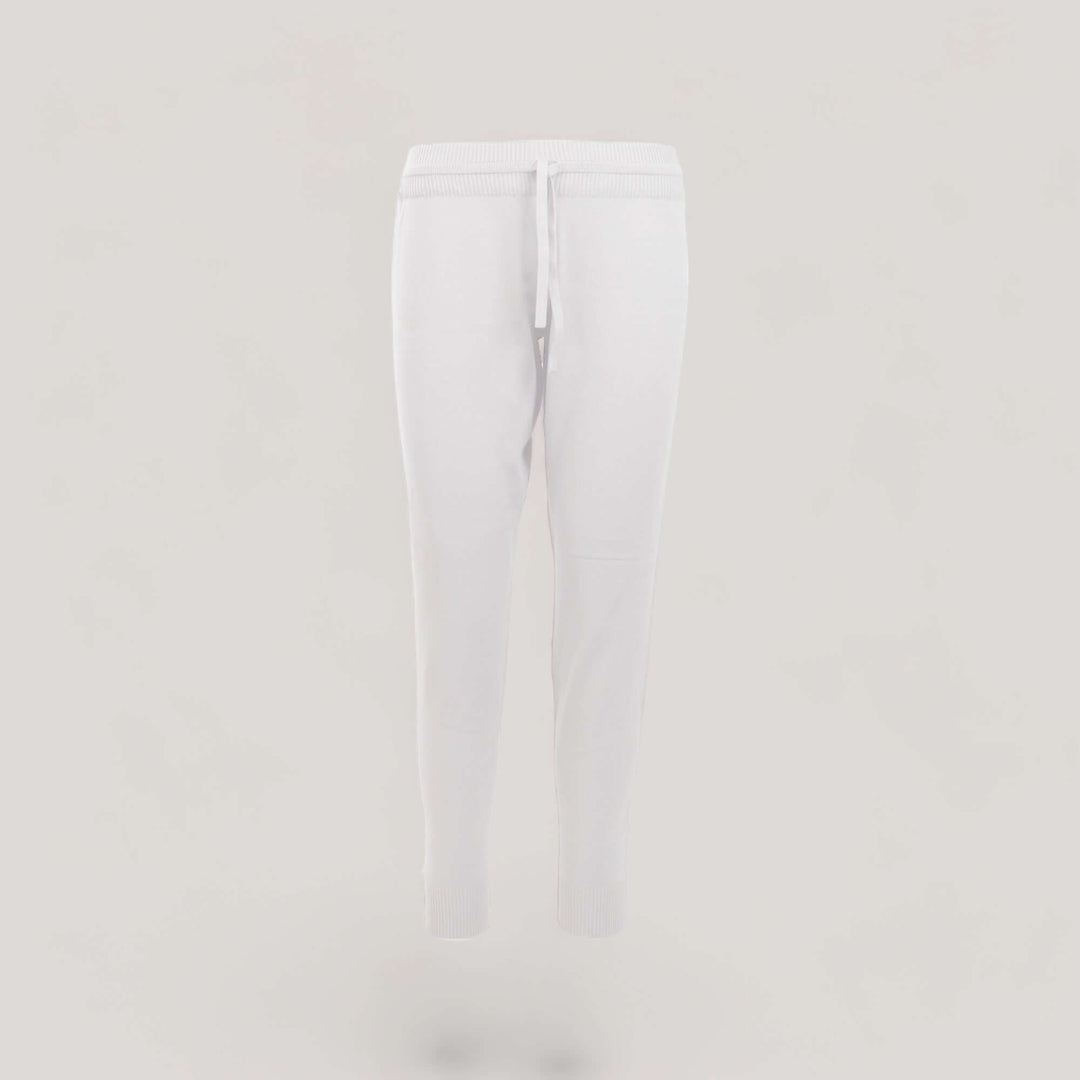 CHELSEA | Lounge Drawstring Joggers | COLOR: WHITE |3D Knitted by ALLTRUEIST