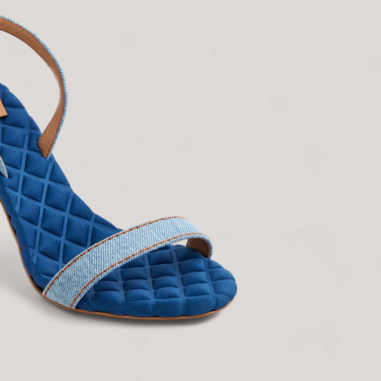 CLAUDIA | Blue Denim - Slingback Sandals
