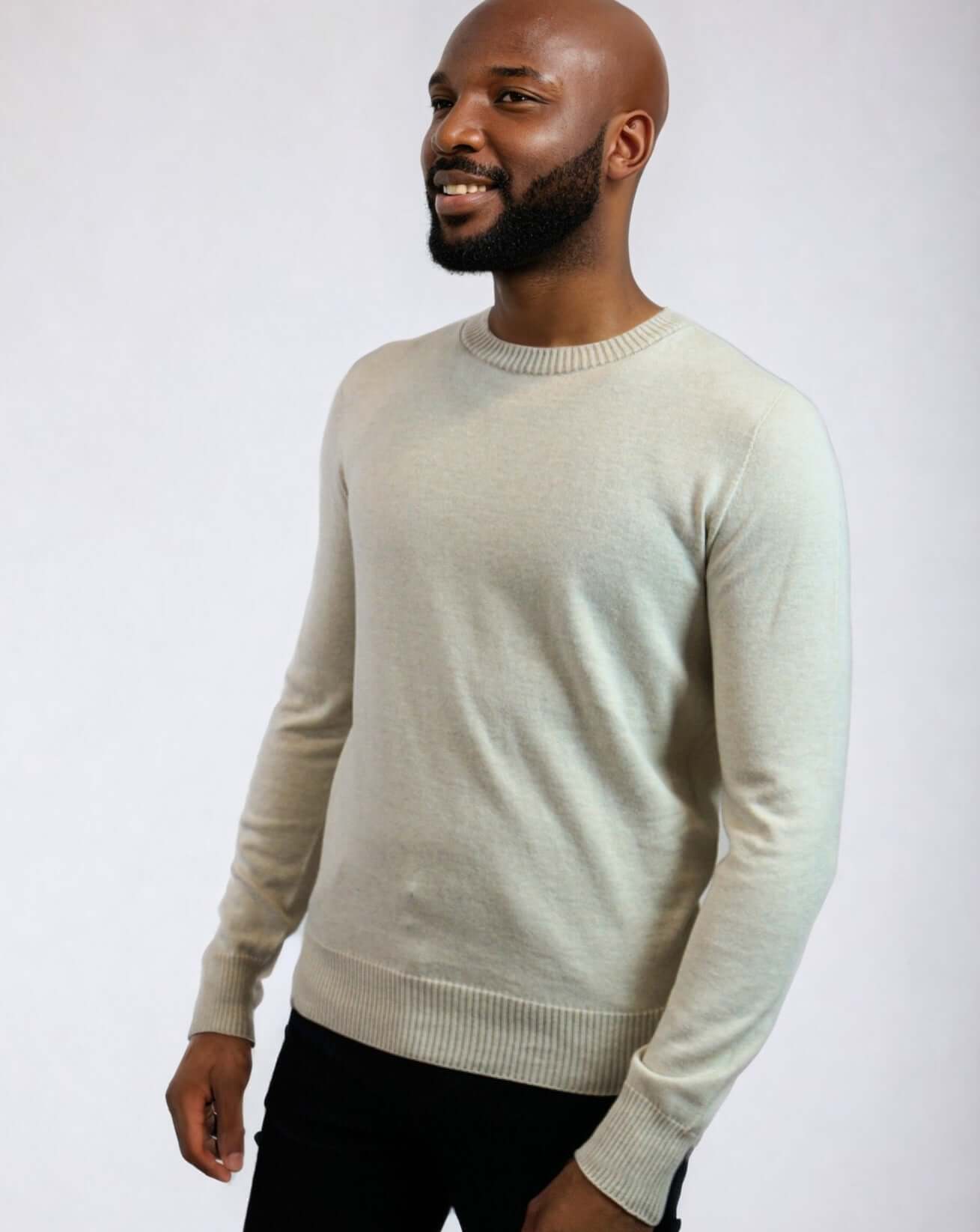 CAL | Egyptian Cotton Long Sleeve Crewneck Sweater | COLOR: INVERNO |3D Knitted by ALLTRUEIST