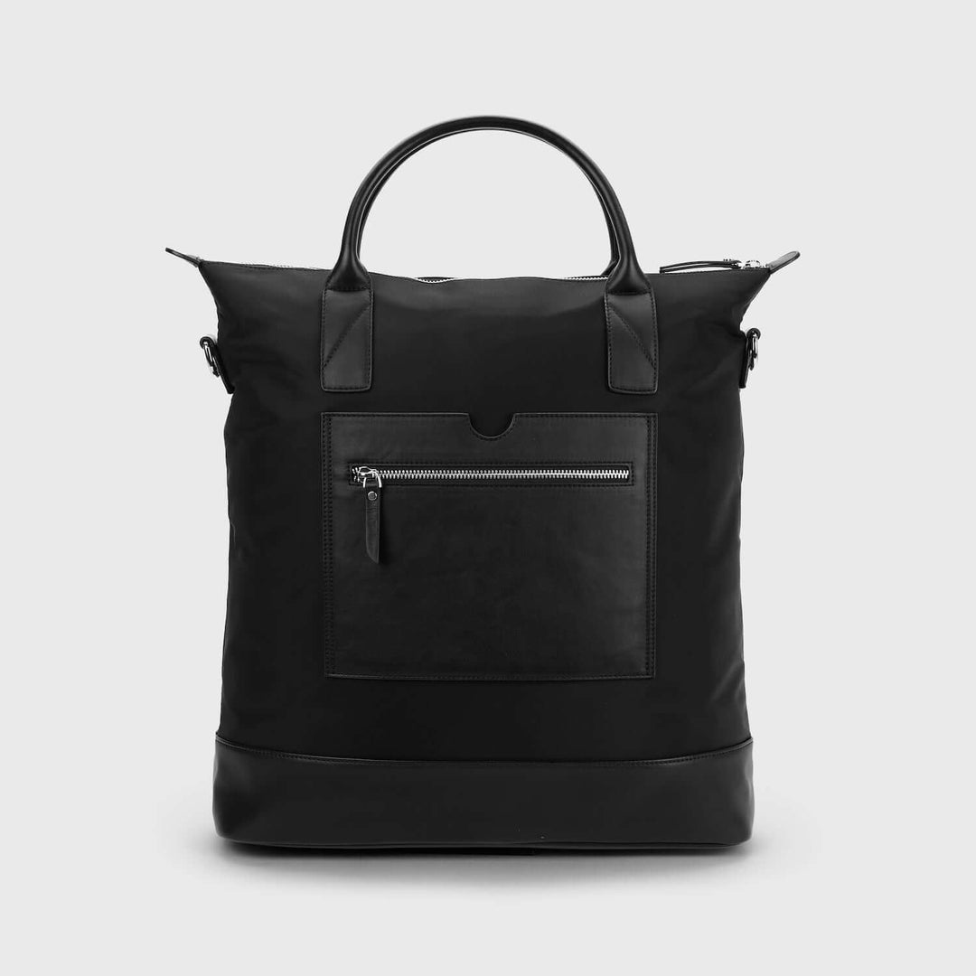 Everyday Tote Bag | Black Recycled Nylon