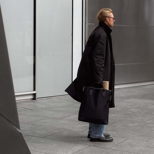 Everyday Tote Bag | Black Recycled Nylon