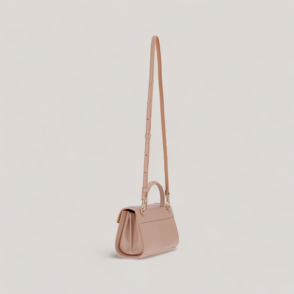 Faith Mini - Top Handle Bag - Nude Corn Leather | Vegan Handbags | By Alexandra K.. Available at ALLTRUEIST