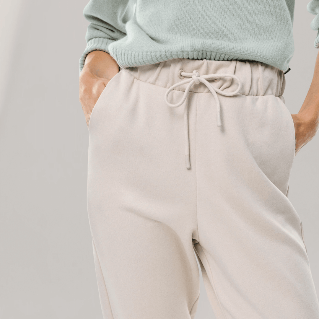 Mills Trousers - High Waisted Sweatpants | Washed Stone | Women's Clothing | Ecoalf | ALLTRUEIST