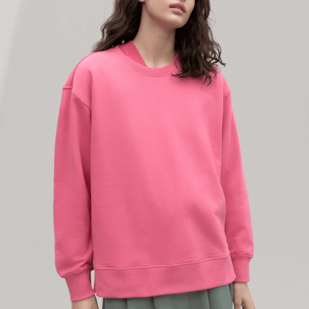 Storm - Oversized Crew Neck Cotton Sweatshirt - Gardenia | Women's | Women's Clothing | Ecoalf | ALLTRUEIST