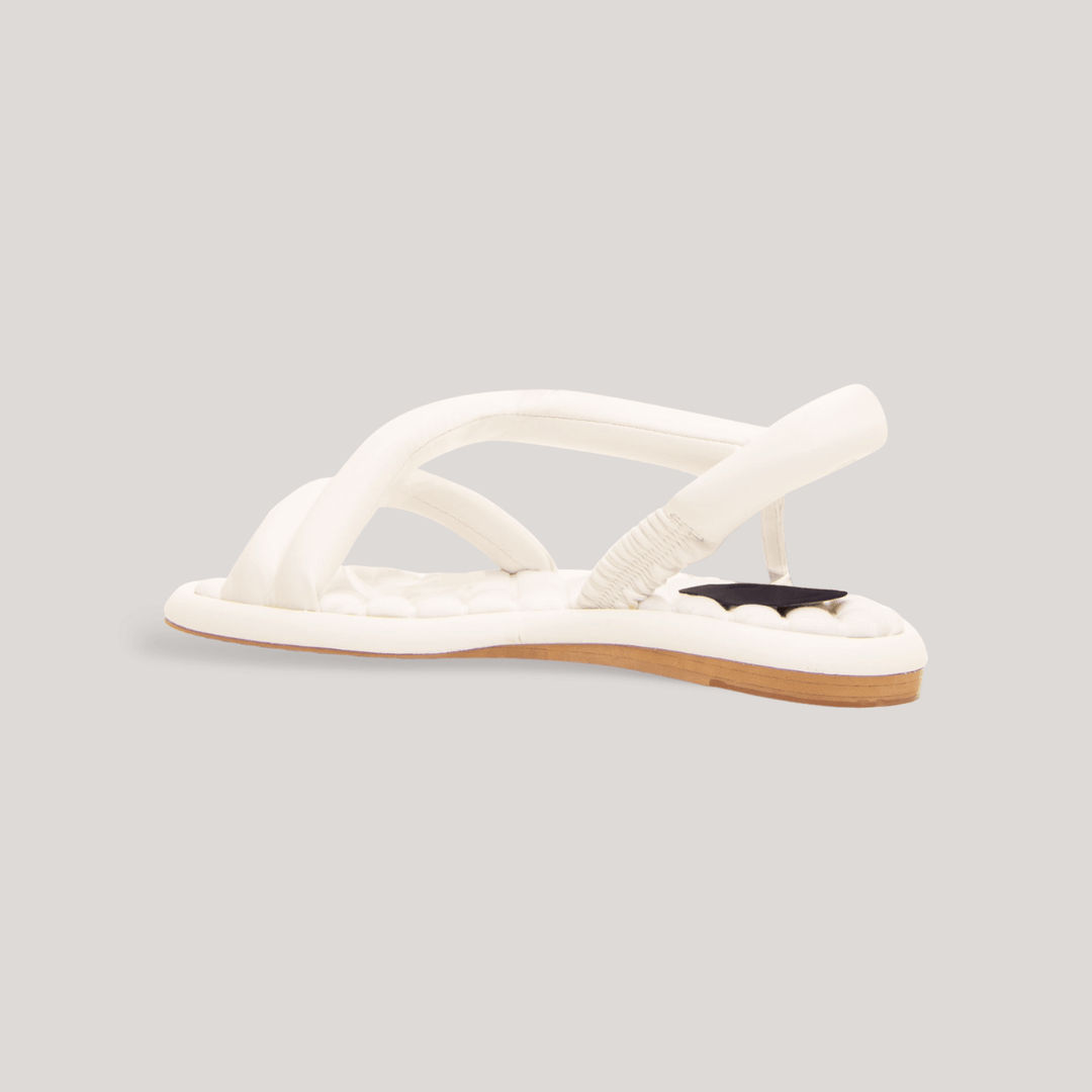 GINA | White Padded Sandals | women's shoes | AERA | ALLTRUEIST