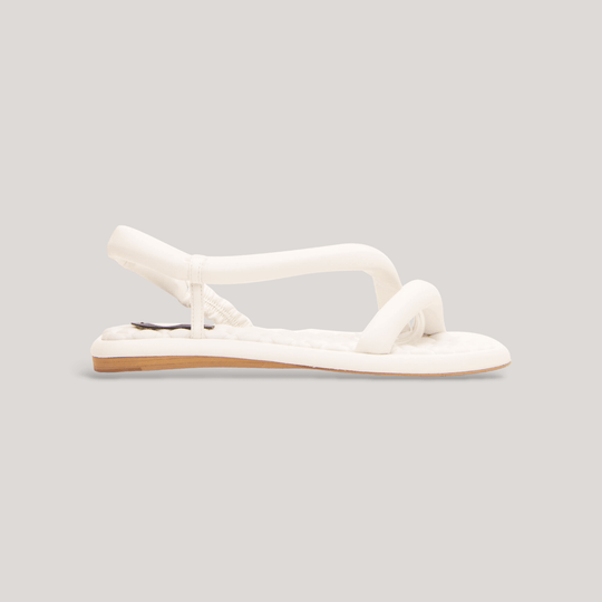 GINA | White Padded Sandals | women's shoes | AERA | ALLTRUEIST
