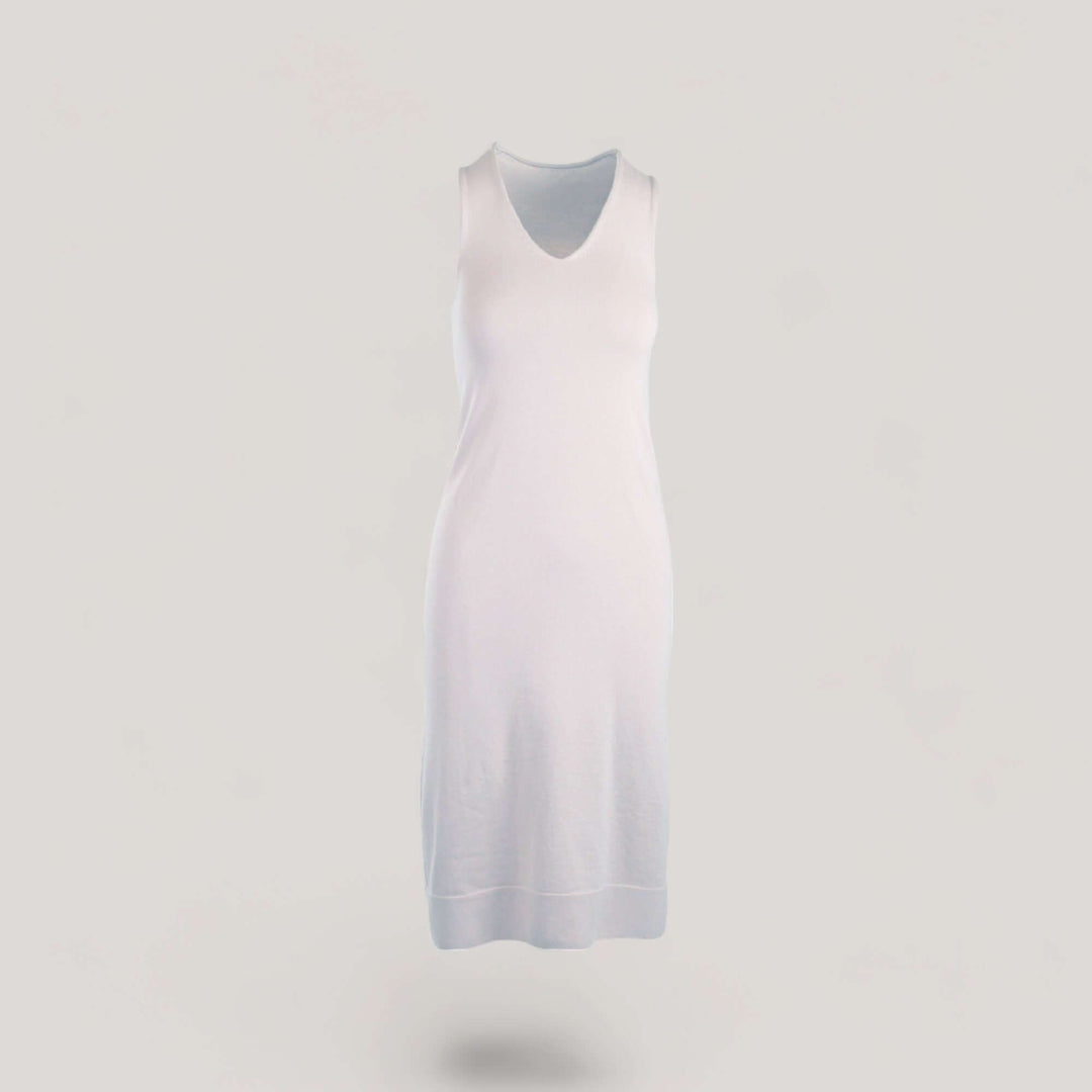 BROOKE | Egyptian Cotton Sleeveless Dress | COLOR: INVERNO |3D Knitted by ALLTRUEIST