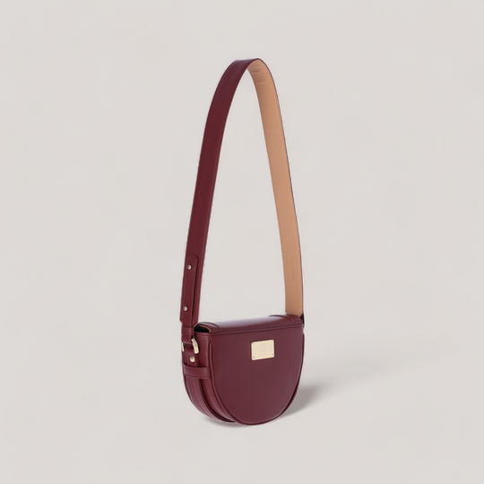 Joy Midi - Shoulder Bag - Burgundy Corn Leather | Vegan Handbags | By Alexandra K.. Available at ALLTRUEIST