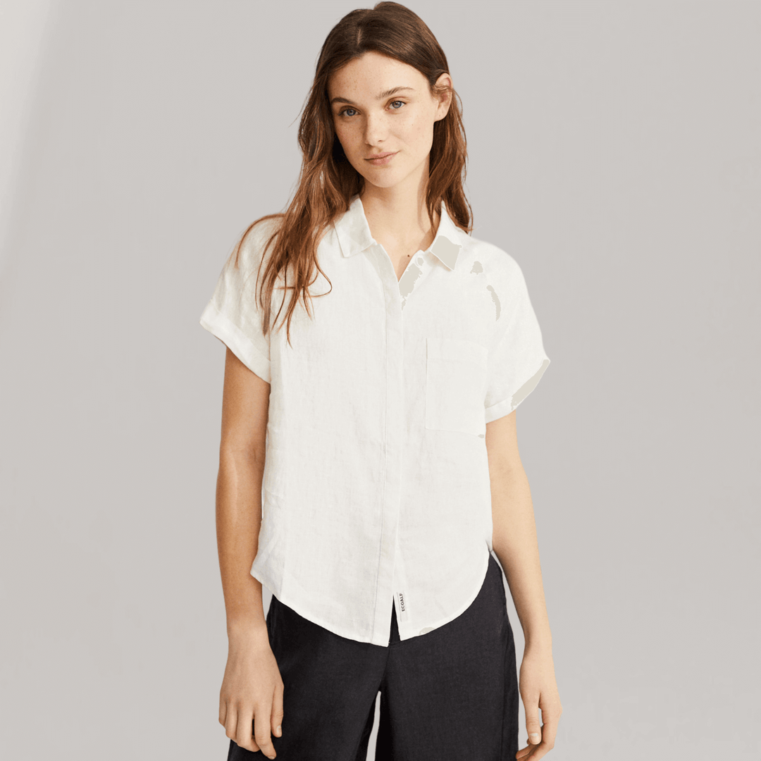 Lychee - Linen Shirt - Antartica | Women's | Women's Clothing | Ecoalf | ALLTRUEIST