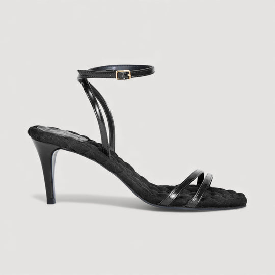 LAURA | Black - Ankle Strap Sandal