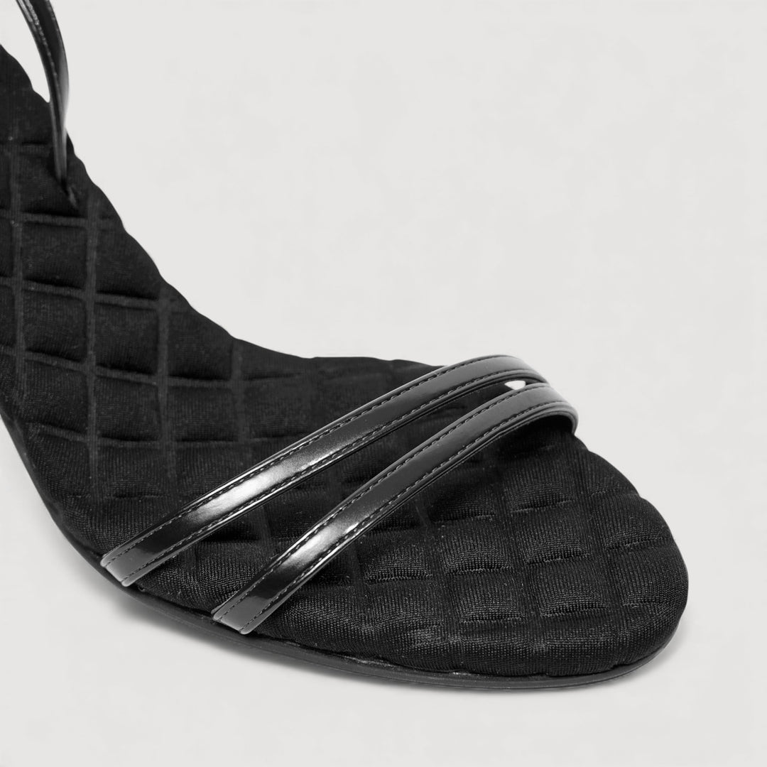 LAURA | Black - Ankle Strap Sandal