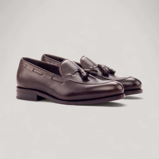 Tasseled Loafers - Dark Brown - Painted Full Grain | Goodyear Welt