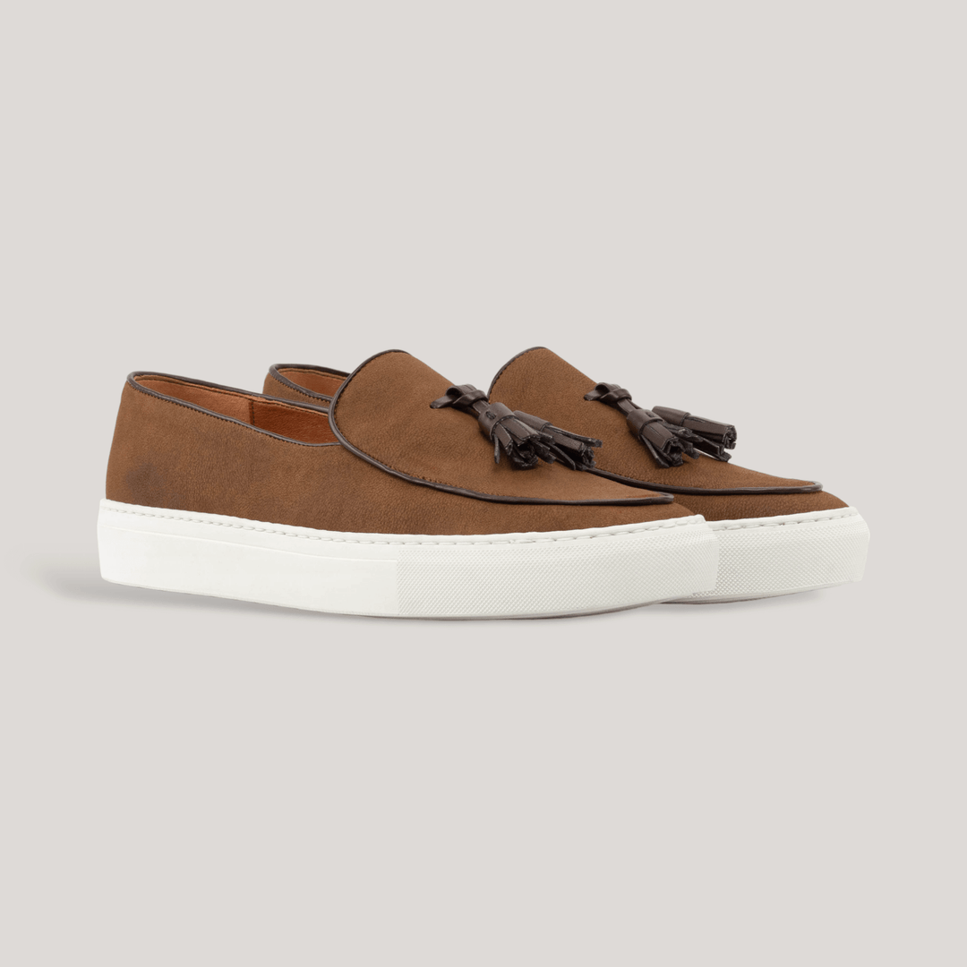 ICARUS Loafer Vegan Sneakers Tasseled Vegan Suede Medium