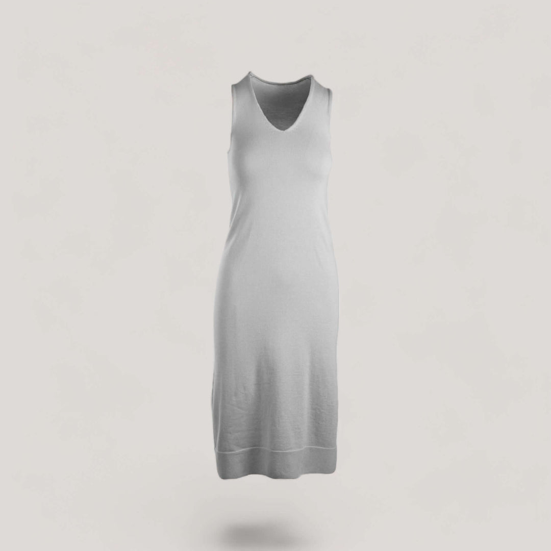 BROOKE | Egyptian Cotton Sleeveless Dress | COLOR: MICIO |3D Knitted by ALLTRUEIST