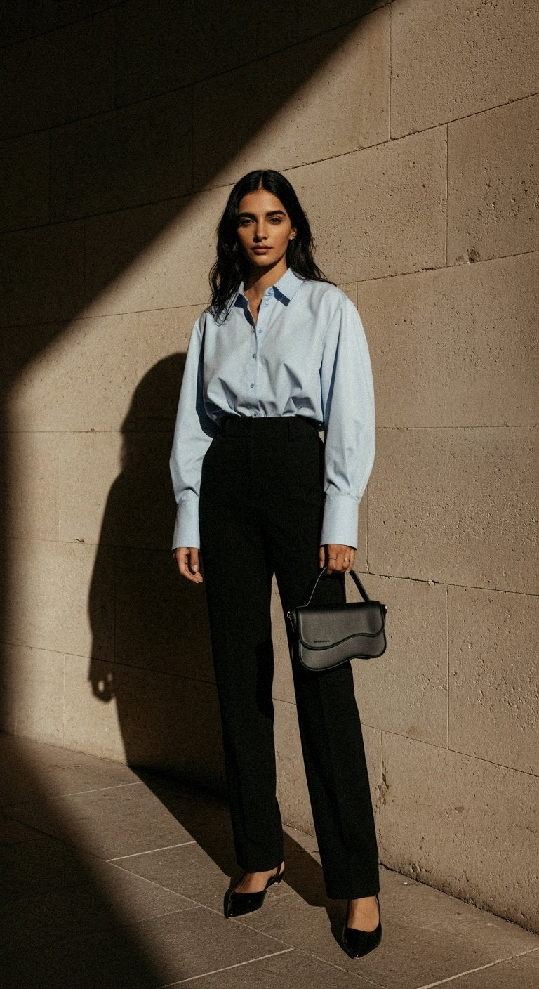 Woman holding Nami | Mini Crossbody Bag | Black by ALEXANDRA K. VEGAN HANDBAGS, available at ALLTRUEIST. Made in Poland.