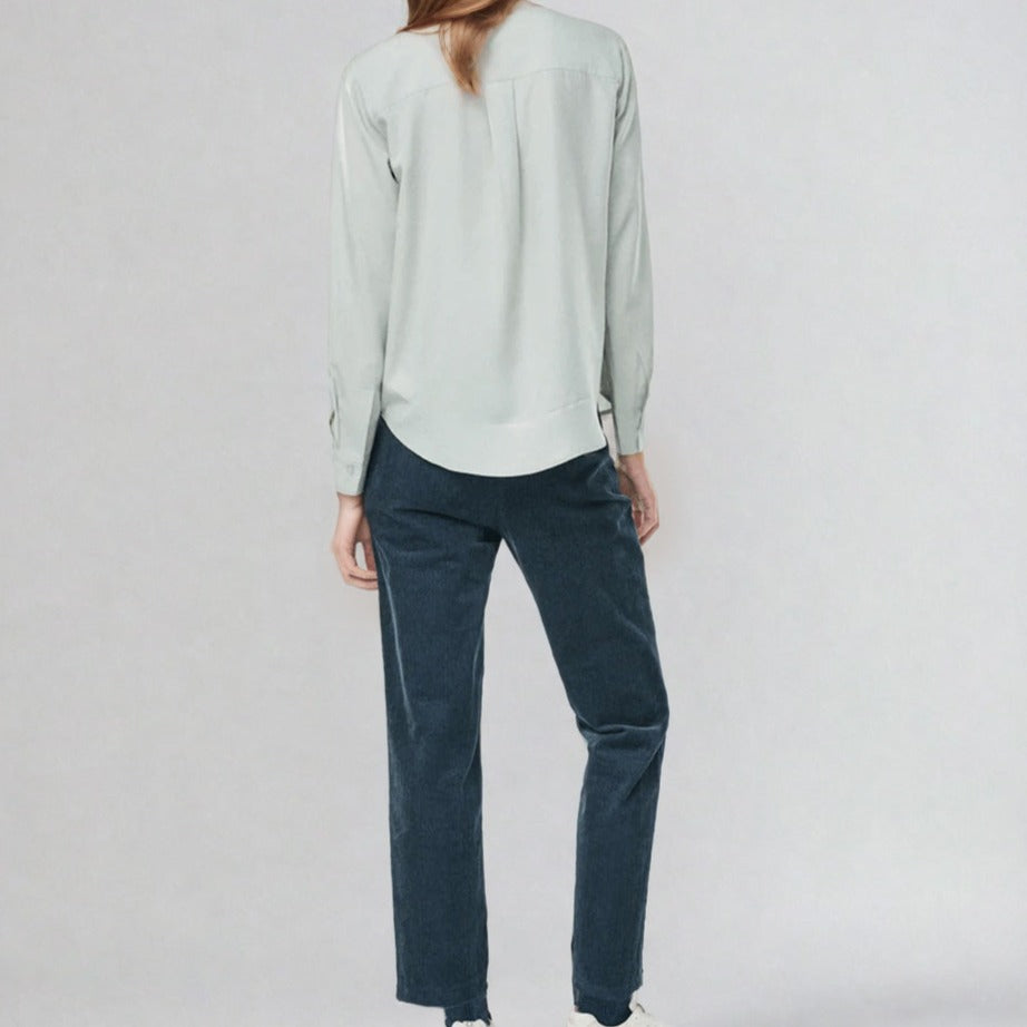 Trimalf - Tencel Button Down Shirt - Light Moss | Women's Clothing | Ecoalf | ALLTRUEIST
