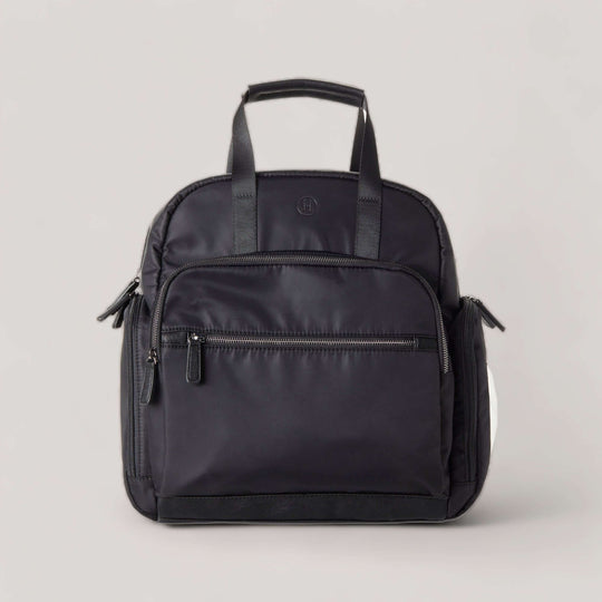 RIVER | Black Unisex Diaper Backpack