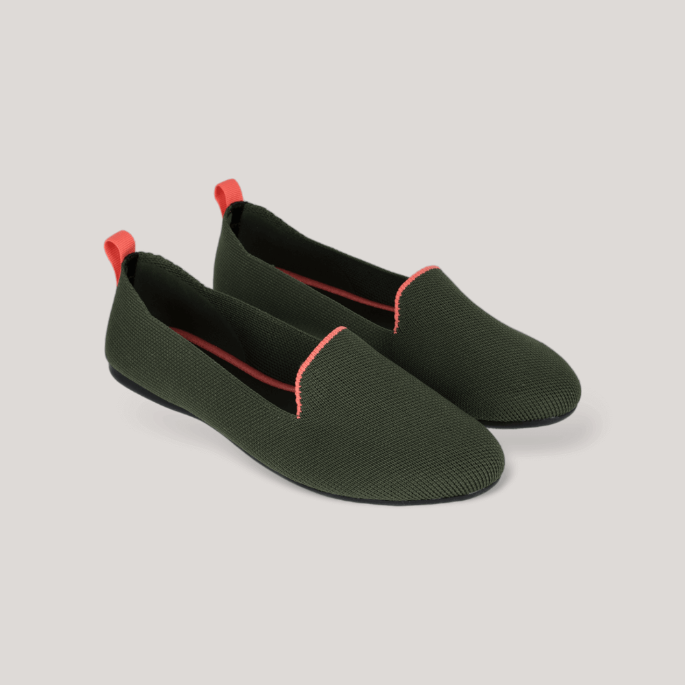 Marta - Knitted Loafers - Khaki Green | Women's | Women's Shoes | Ecoalf | ALLTRUEIST