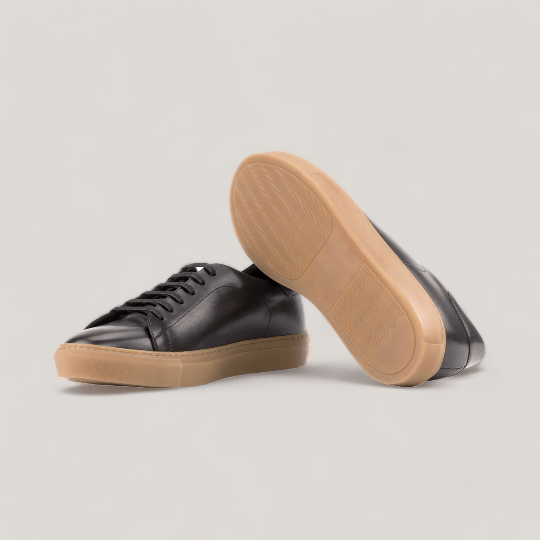 EON | Classic Sneakers - Black & Caramel Sole | Men's | Men's Shoes | MADE-TO-MEASURE by ALLTRUEIST | allTRUEist
