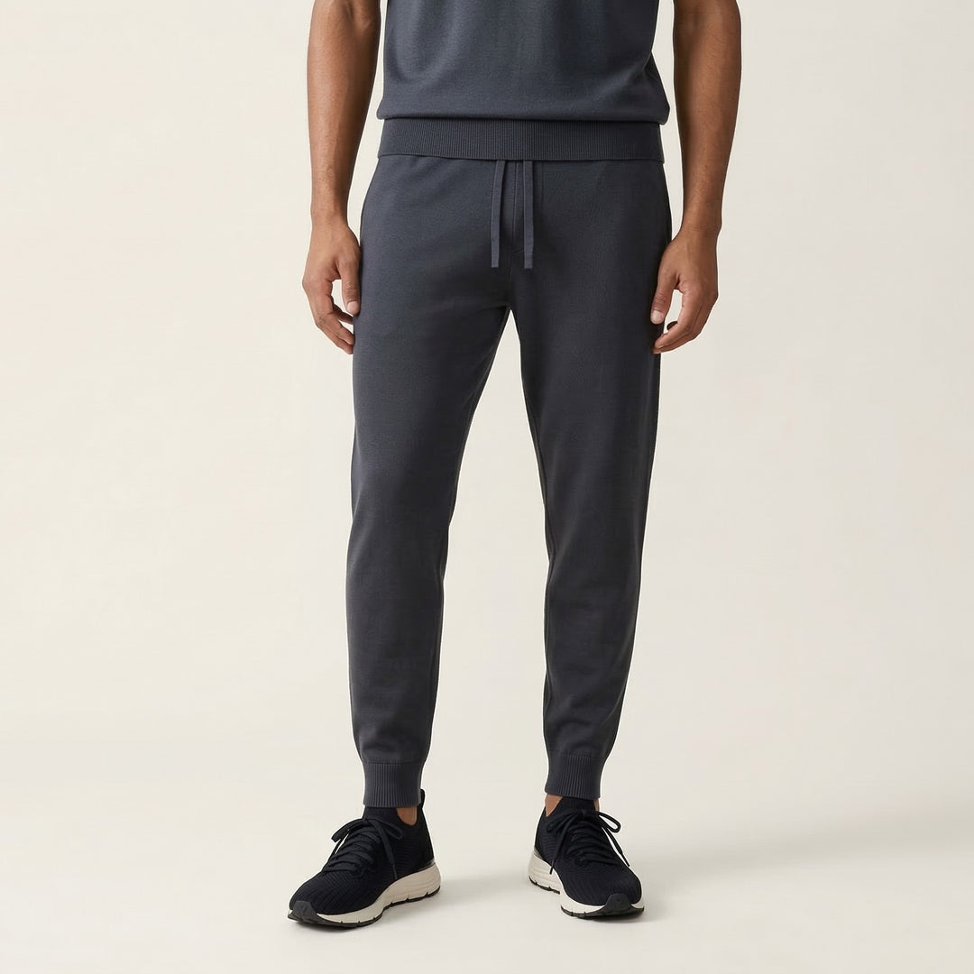 VEYON | Knitted Trainer - Black Suede | Men's