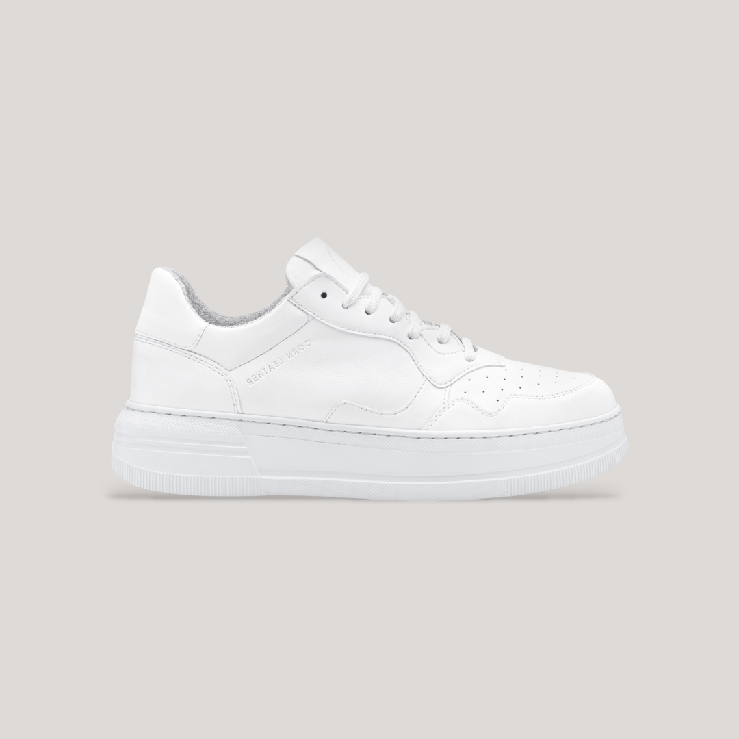 Bandit Sneakers | Corn Leather | White | Vegan Women's Shoes | By Alexandra K.. Available at ALLTRUEIST