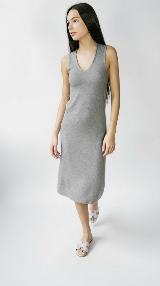 BROOKE | Robe sans manches en coton égyptien