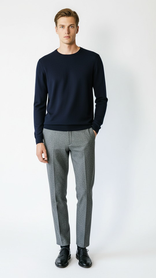 CALEB TALL | Ecoviscose - Men's Crewneck Sweater