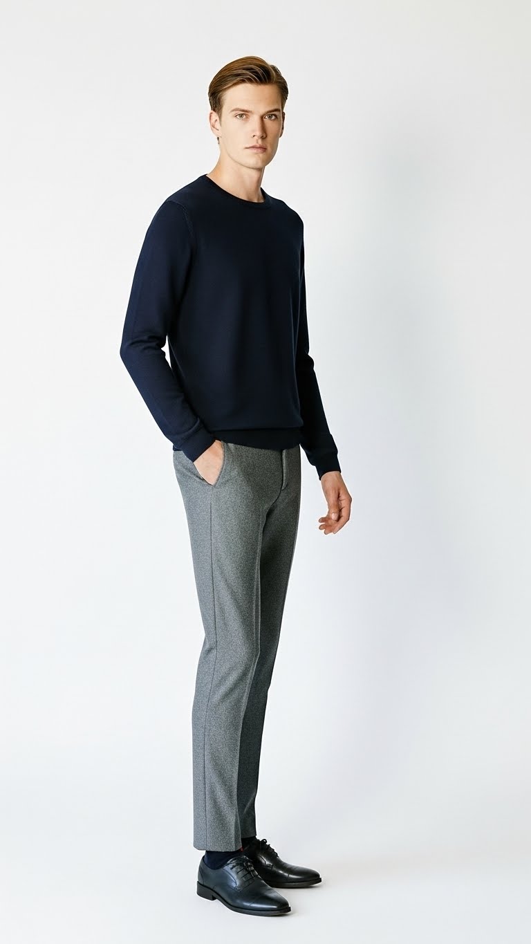 CALEB TALL | Ecoviscose - Men's Crewneck Sweater