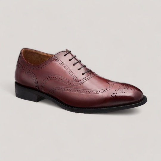 Firenze | Chaussures Brogue Wingtip Maroon