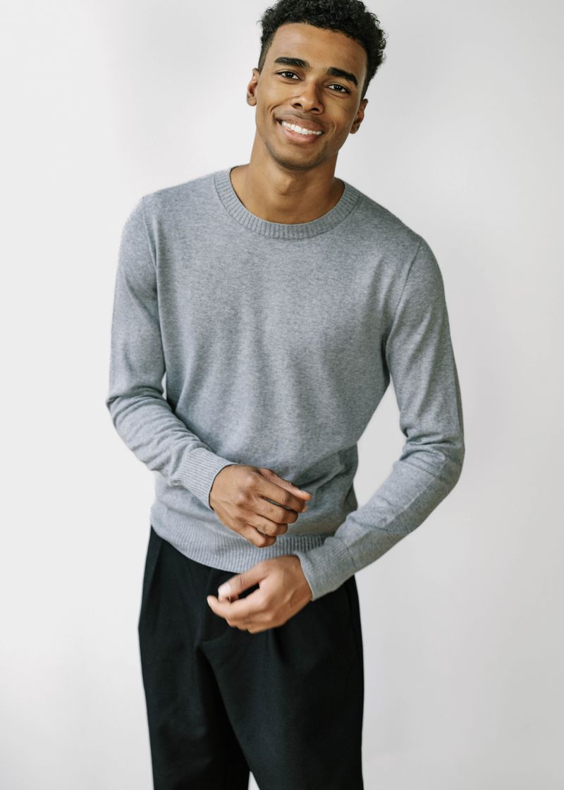 CAL | Egyptian Cotton Long Sleeve Crewneck Sweater